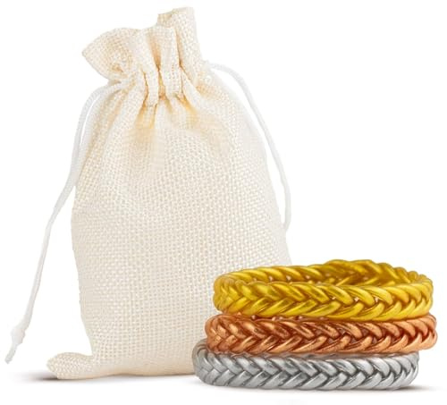 SUAPOZ Pulsera Mujer Trenzada Estilo Pan de Oro. Elegante, Minimalista, Resistente al Agua y Ajustable. Regalos Originales Ideal Amiga, Novia o Madre. Oro, Plata y Oro Rosado.(ESTRENZADAROSADA)