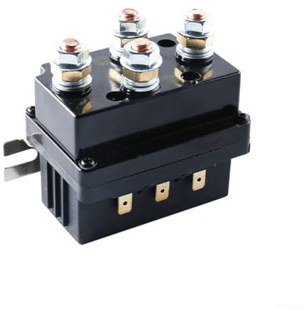 LR4450 - Relé solenoide de cabrestante de 12 V 500 A, compatible con ATV UTV 4WD SUV de 12000 libras, relé de cabrestante, 100 x 55 x 85 mm