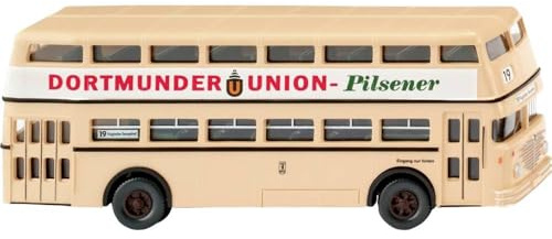 Wiking 072206 H0 Bus Modell Büssing Doppeldeckerbus D2U Dortmunder Union