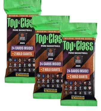 Panini Top Class Türkisch Airlines Euro League Basketball 2024-2025 / 3x Fat Pack Booster