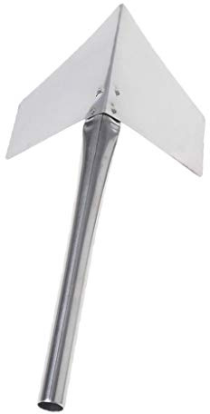 Fazvncv 1 paleta de esquina de acero inoxidable con mango de metal de 90 grados para exteriores