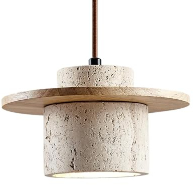 Ladies Jewellery Minimalismo Nordico Lampada a Sospensione in Pietra Naturale Isola della Cucina sopra Il lavandino Lampada a Sospensione a soffitto in Marmo Singolo Lampadario in Legno Vintage di