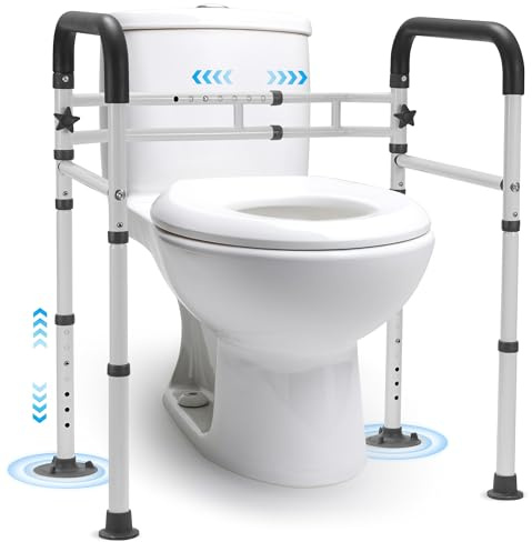 Careboda Toiletten Sicherheitsgriffe für Senioren，bis 136 kg，Rutschfester