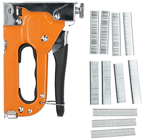 Pistola grapadora Brad Nailer manual multifuncional, herramienta de fuerza de clavado ajustable de alta resistencia para mejoras en el hogar, cerca de jardín, carpintería, hecha