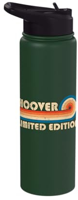 HOOVER Retro 70s 80s Sunset Stripe Stainless Steel Insulated Water Bottle