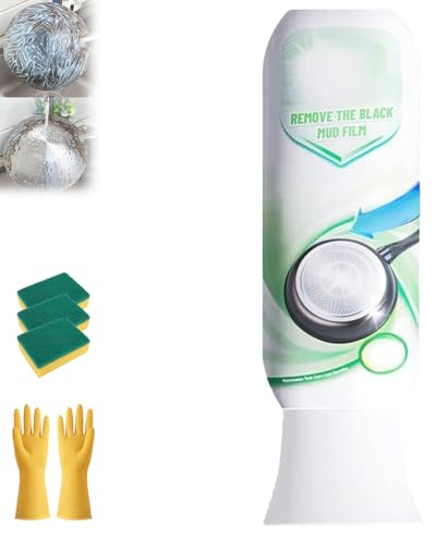 Burnt Residue Remover Mud Film,Non-Abrasive Cooktop Cleaner,Gentle Safe Formula,Powerful Deep Clean,for Stainless Steel/Iron/Non-Coated Cookware (1 PC)