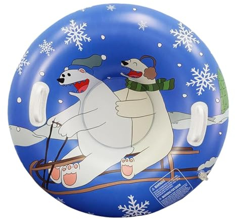 Okiyakusama Tubo de Nieve Inflable Accesorios para Trineo Inflable Portátil de Alta Resistencia con