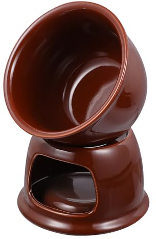 Toyvian Service à Fondue au Chocolat Set 1 Pièce Finition Soignée Cuisine et Salle à Manger en Céramique Marron Robuste pour Famille et Amis