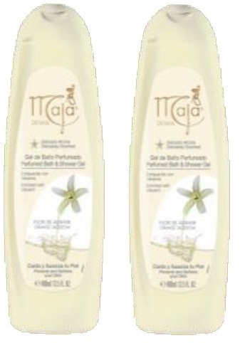 Lot de 2 Maja Gel Douche oranges de fleur orange blossom Gel Douche Myrurgia 400 ml