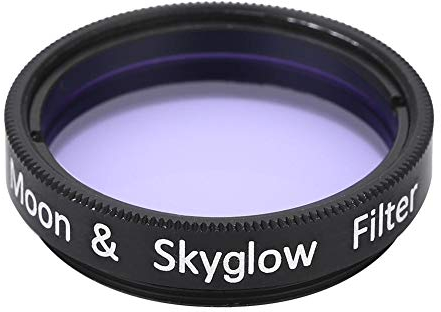 1,25 Zoll Mondfilter,Sky Glow & Moon Filter Optisches Glas zur Eeduziert Lichtverschmutzung 31.7mm für Teleskop Okular