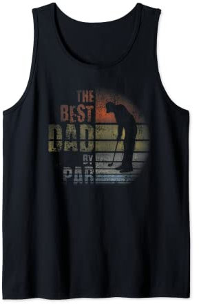 Herren Best Dad By Par Golf-Shirt, Geschenk 4 Dad, Golf-Papa Tank Top