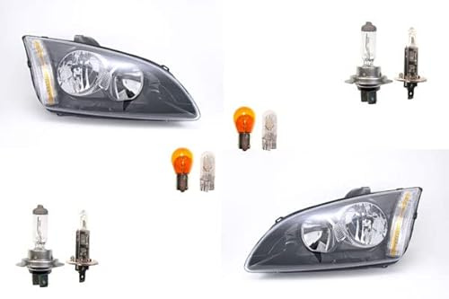 Johns, Scheinwerfer Halogen Front passend für Ford Focus 05 04-08 Leuchtmittel Satz L R