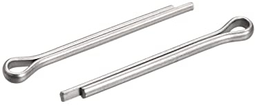 sourcing map 60 Stück Splintstift Geteilter Splint Befestigung Edelstahl Clip Sicherungssplinte für Automobil Mechanik 2 mm x 20 mm