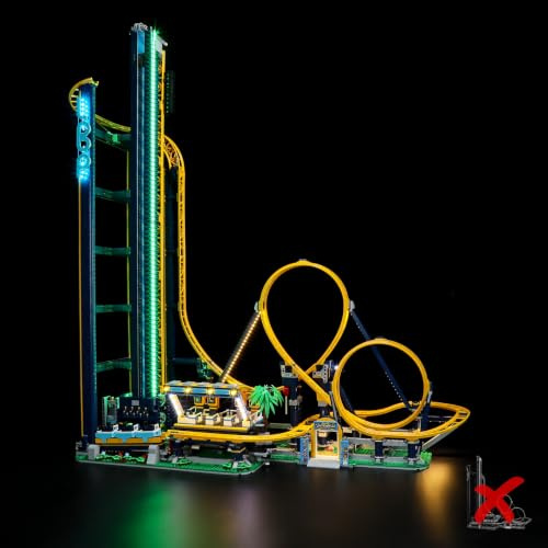BRIKSMAX 10303 Led Licht für LEGO Looping-Achterbahn - Compatible with Lego Icons Bausteinen Modell - Ohne Lego Set