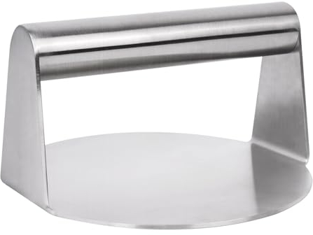 Mallez Smash Burger Press, 5.5 inch Food-Grade 304 Stainless Steel Hamburger Press, Heavy Duty Burger Smash for Flat Top Griddle Grill Cooking Steaks BBQ Sandwich