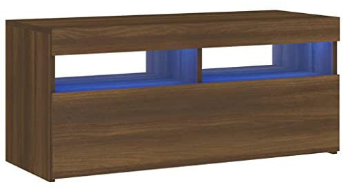 vidaXL Chic Lowboard TV Stand, Rectangular Cabinet for Media, Stylish Engineered Wood Furniture, Functional Home Design