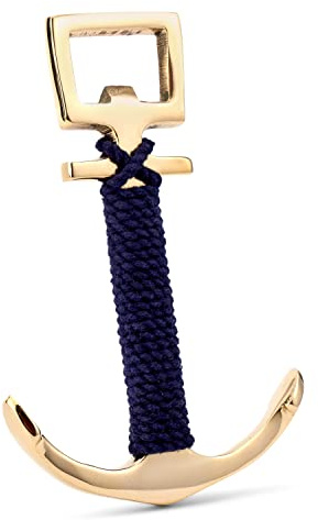 NKlaus 11 cm x 7 cm flasköppnare ankare mässing rep blå maritim kapsylöppnare ölölöppnare 1559