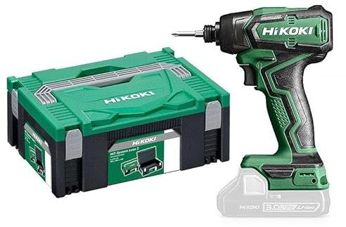 HIKOKI Perceuse à batterie sans fil 18V - Outil polyvalent pour bricoleurs - Couple de 140 Nm - Design compact avec maletin