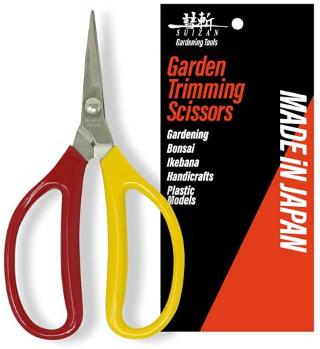 SUIZAN Forbici per Germogli 155mm - Cesoie Professionali Giapponesi per Potatura Erbe Fiori Bonsai