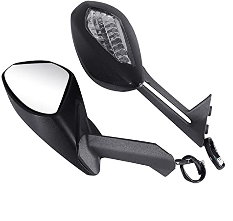 WUURAA Motorrad Schwarz Spiegel Set Mit Blinker Für Ducati 1299 Panigale S 2015 2016 959 Panigale S 2016