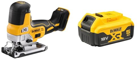 DEWALT DCS335N-XJ Cordless Brushless Grip Jigsaw - 18V XR Li-Ion - Bare Unit + DEWALT Battery