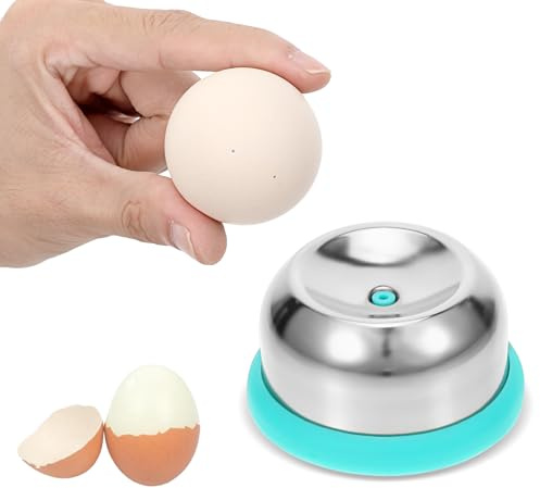 Egg Piercer with Retractable Pin, Stainless Steel Egg Poker for Hard Boiled Eggs, Great Eggshell Peeler Tool to Get Good Hard Boiled Eggs, Egg Piercer Hole Seperater for Quick Peel Anti-Burst