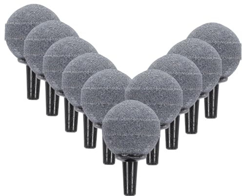 BESPORTBLE 10Packungen Pack Kugel Luftstein Blasendiffusor für Aquarium und Hydroponik Mineralien Sauerstoffdiffusor für Teiche und Aquarien mit Luftpumpe