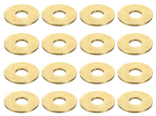QUARKZMAN 60pz Rondelle Piane in Ottone M4x12x0.8mm Guarnizioni di Tenuta | in Ottone Anelli Piani, per Viti Bulloni Riparazione Macchinari Costruzioni Esterne