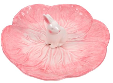 IMIKEYA Teller Für Vorspeisen - Rosa Keramikteller Im Süßen Design - Ideal Für Und Festliche Anlässe Porzellanartige Dessertschalen Für Küche Und Restaurant 6er Set