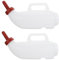 Sosoport 2 Sets Nursing Bottle Livestock Feeding Bottle Milk Feeder Supply (white)