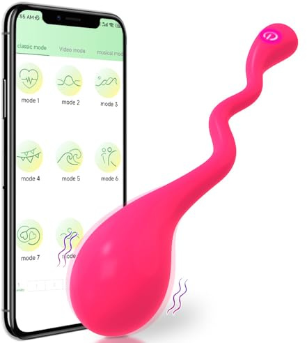 Jinqian Mini Vibrator mit APP Vibro Ei für unterwegs G-Punkt Vibratoren Vibratorensets für frauen mit 10 Vibrationmodi Leise und Stark Masturbator Sex spielzeug für die Frau