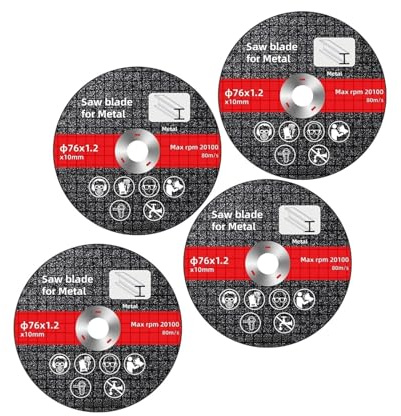 HDUNGM 1-30 Pezzi 76 mm Dischi da Taglio in Metallo levigatura smerigliatura Cerchio di Taglio Ruote Lame for seghe Dischi for smerigliatrice angolare elettrica Accessori