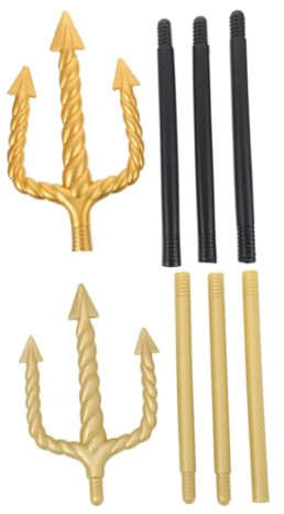 Healeved 2pièces Accessoire De Déguisement Trident pour Halloween Fourche Décorative Accessoire Photo Jouet De Cosplay pour Adultes