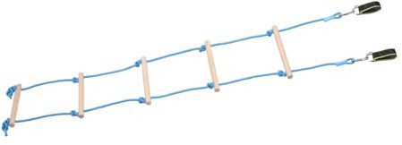 Hemobllo Scala Di Corda Per Arrampicata in Legno Gradini Accessori Da Appendere Per Casa Sull Albero Per Attività All Aperto Chiuso Parco Giochi Per Ragazzo Ragazza Da Giardino