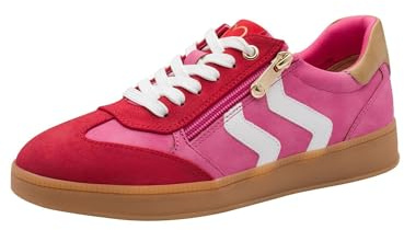 Marco Tozzi Baskets Femme Semelle intérieure Feel Me Amovible Douce Doublure Douce Vegan Moderne, Rose (Pink Comb), 38 EU