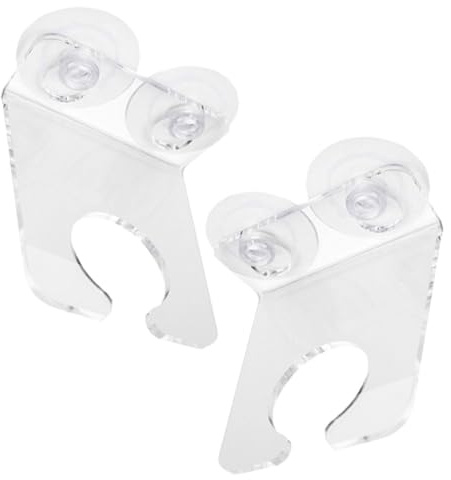 MOKKHNB 2pcs Acrylic Wine Glass Rack for Bathtub Strong Suction Cup Bathtub Wine Holder Practical Shower Cup Holder for Bathroom Use