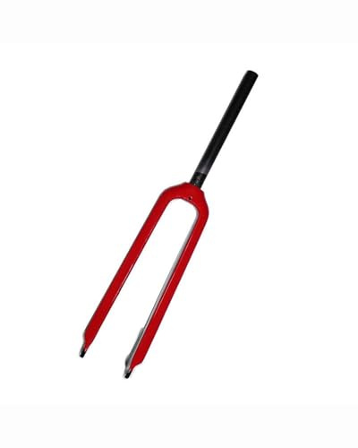 SXSaelciun Adatto per Mountain Bike in Fibra di Carbonio Completa Freno a Disco Rigido MTB 26 Pollici 27.5in 29 SuspeSXSaelciunion Forcella (Rosso)