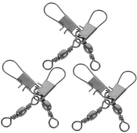 FIXOSHEE 6 Stück Kite Verbinder Metall Universelle Drachenlagerhaken mit Kugellager Kompakt und Langlebig Zubehör für Drachenachsenlager Sport Outdoor Kite Zubehör