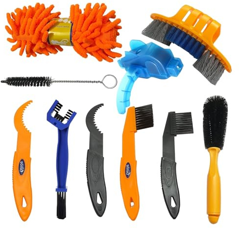 Bicycle cleaning kits bicycle cleaning brush tools bicycle chain cleaners and bicycle chain cleaning brushes are suitable for mountain road, urban, hybrid, folding bicycles, and BMX bicycle cleaning