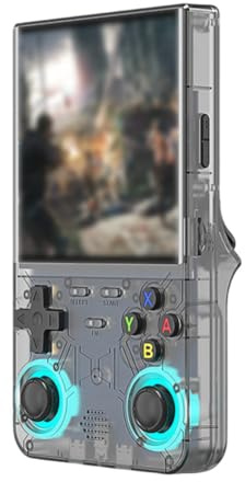 Gettimore R36 - Console di gioco ultra portatile, schermo HD da 4 pollici, memoria da 128 GB, per giochi retrò, dispositivo di gioco portatile con struttura in ABS, dimensioni compatte 12,8 x 8,1 x