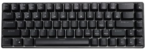 EIMSOAH Tastiera da Gioco Meccanica Cablata 68 Tasti Interruttore Blu con V800 Retroilluminato, Esperienza di Digitazione Confortevole per Utenti OS X e