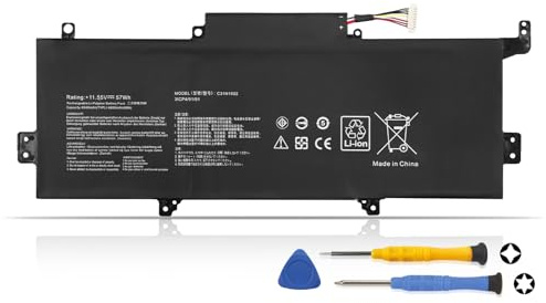 K KYUER C31N1602 laptopbatteri för Asus ZenBook UX330 UX330U UX330UA UX330UAK U3000U Ultrabook UX330UA-FC078T UX330UA-FC118T 0B200-02090000000000000 00000000000 B200-02090300 31CP4/91/91 57Wh 3-cells