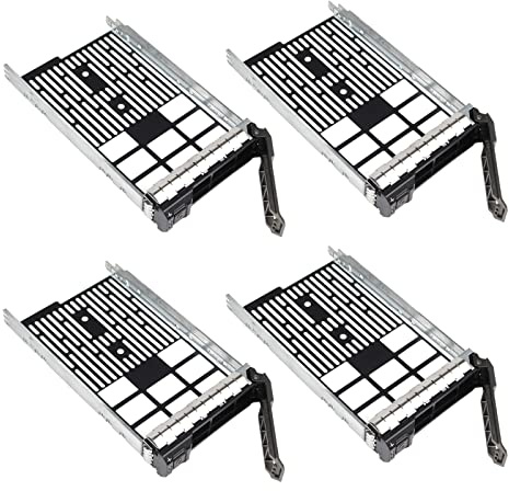Heretom F238F 0F238F 3,5-Zoll SAS SATA Festplattenrahmen Tray Caddy für Dell Poweredge (4pack, 3.5 inch)
