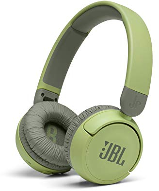 JBL Jr310BT Casque Supra-auriculaire sans Fil pour Enfants – Casque Bluetooth avec Microphone, Son sûr sous 85 DB de Volume, Batterie 30 h, Pliable, Confortable, Facile, Doux, Couleurs Froides (Vert)