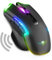 Spirit of Gamer - Gaming Maus Kabellos Wiederaufladbar Elite M70-8 Programmierbare Tasten - RGB Hintergrundbeleuchtung - Ergonomische Gaming Maus mit Daumenauflage - Optischer Sensor 4800 DPI