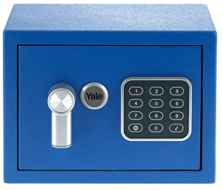 Yale Elektronischer Tresor - YSV/170/DB2/B - Mini - Blau - Standardsicherheit