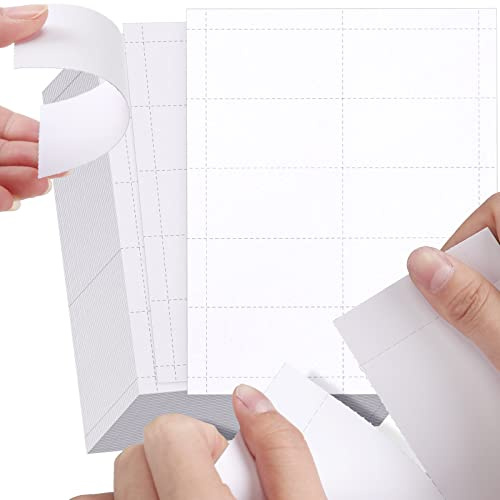 2000 Pieces Business Paper Card Blank Printable Business Cards 3.5 x 2 Inches Heavyweight Perforated Double Sided Business Cards for Printing Inkjet Laser (White)