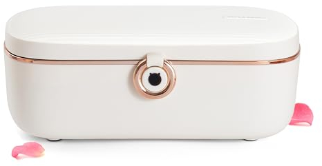 Bella Epoca® - Fiambrera eléctrica, un Portacomidas Elegante. Calentador Portátil da comida con 2 Compartimentos y Recipiente térmico en Acero Inoxidable (1L / 45W)