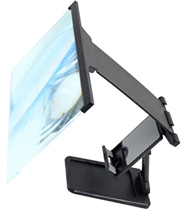 OSALADI Portable Foldable Mobile Phone Screen Magnifier for Video Watching Blue Light Phone Amplifier Built Stand for Home Travel Use
