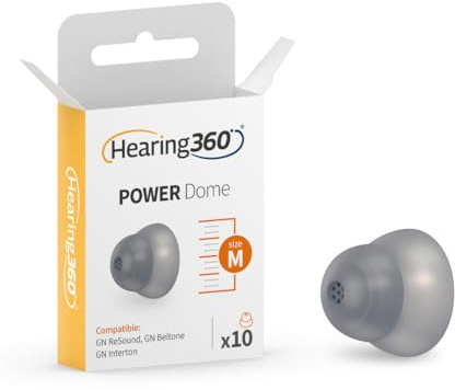 10 Cupole POWER per Apparecchi Acustici CIAO, ReSound, Beltone e Interton (Medium)